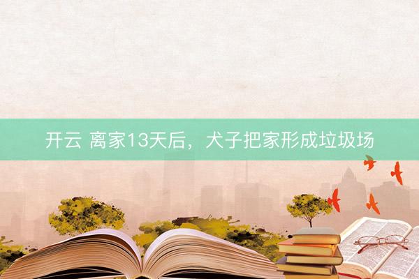 开云 离家13天后，犬子把家形成垃圾场