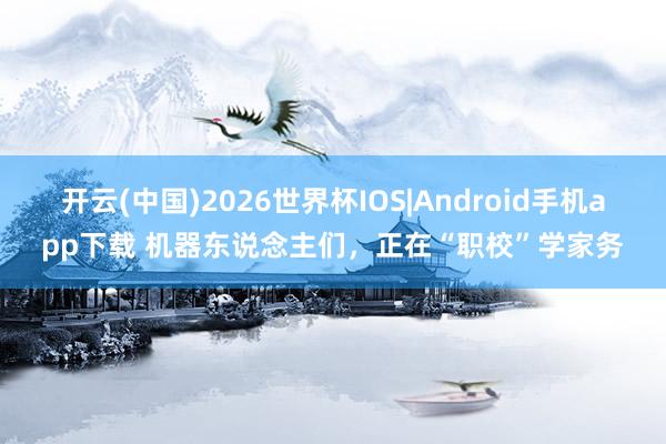 开云(中国)2026世界杯IOS|Android手机app下载 机器东说念主们，正在“职校”学家务