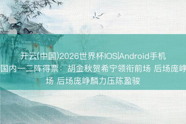 开云(中国)2026世界杯IOS|Android手机app下载 CBA国内一二阵得票：胡金秋贺希宁领衔前场 后场庞峥麟力压陈盈骏