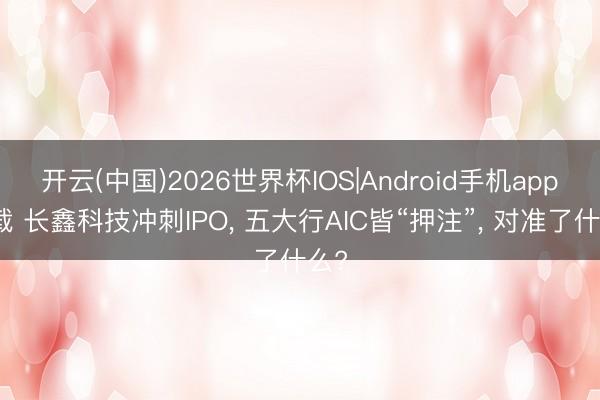 开云(中国)2026世界杯IOS|Android手机app下载 长鑫科技冲刺IPO， 五大行AIC皆“押注”， 对准了什么?
