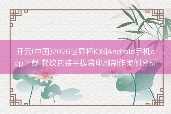 开云(中国)2026世界杯IOS|Android手机app下载 餐饮包装手提袋印刷制作案例分析